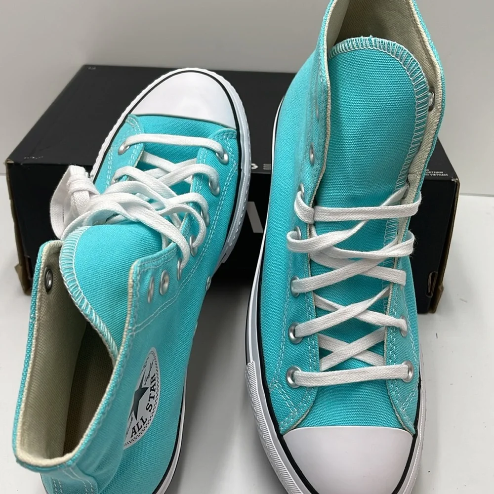 Converse WMNS A07570F CTAS LIFT HI TRIPLE CYAN/WHITE/BLACK A07570F Platforms